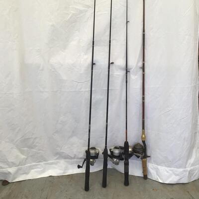5421 Set of 4 Shakespeare Fishing rods