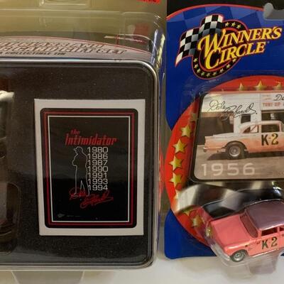 Winner's Circle Dale Earnhardt NASCAR K-2 1956 Ford Victoria 3â€ long approx  & Dale Earnhardt Sr #3 Shot Glass & Playing...