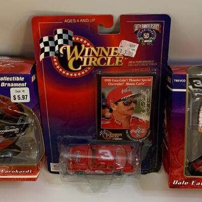 NASCAR Collectible Ornament #3 Dale Earnhardt & WINNERS CIRCLE 50TH ANNIVERSARY NASCAR DALE EARNHARDT & Nascar Collectible Christmas...