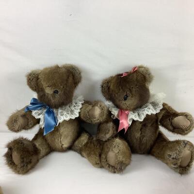 Lot. 5415. Pair of Signed Vintage A Mothers Grimm Bears, Signed by Ellen Grimm