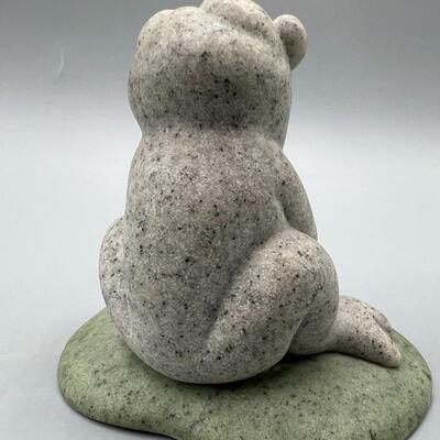 Second Nature Design Quarry Critters Plaster Stone Frog Greeter Yard Garden Art
