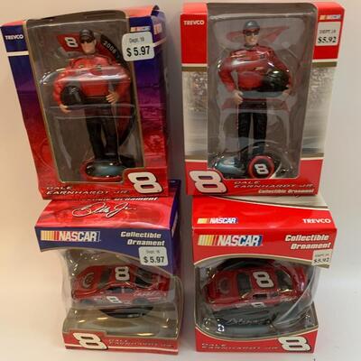 4 Dale Earnhardt Collectible Ornaments - 3â€-4â€ each approx