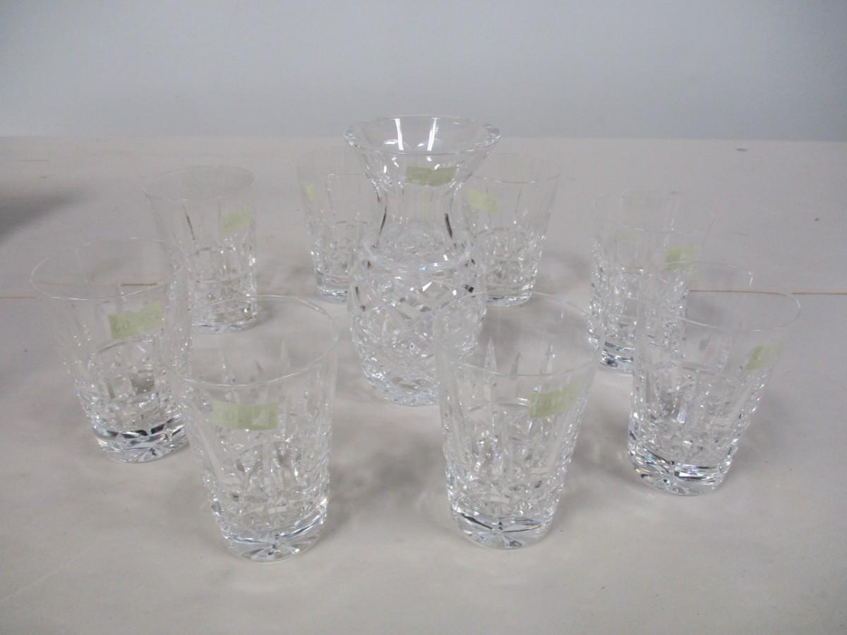 Waterford Vase & Cordials