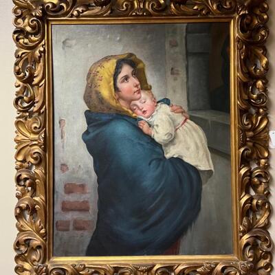 Roberto Ferruzzi Madonna and Child
