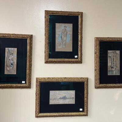 Series of 4 artwork pieces