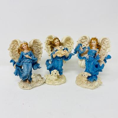 CLASSY ANGEL AND ANIMAL FIGURINES LOT