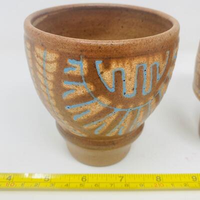 UNIQUE SIGNED HANDMADE POTTERY BUNDLE