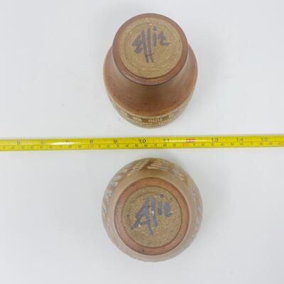 UNIQUE SIGNED HANDMADE POTTERY BUNDLE