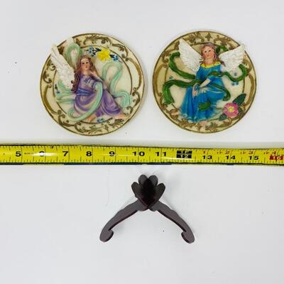 COLORFUL SET OF 3D ANGEL PLATES