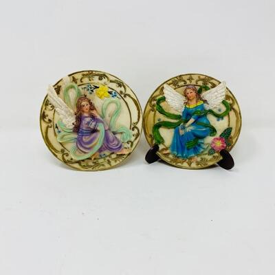 COLORFUL SET OF 3D ANGEL PLATES
