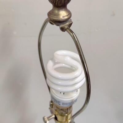 BEAUTIFUL VINTAGE JB PEACH LUSTER 3-WAY LAMP