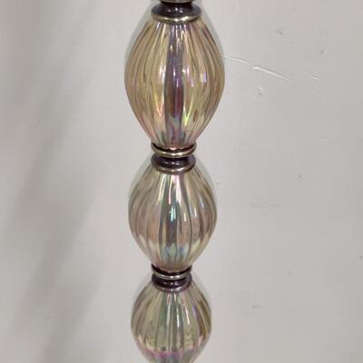 BEAUTIFUL VINTAGE JB PEACH LUSTER 3-WAY LAMP