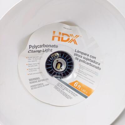 HDX POLYCARBONATE CLAMP LIGHT- NEW LOT #2