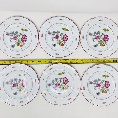 CLASSY LOT OF HAVILAND FRENCH LIMOGES FLORAL TEA CUPS AND SAUCERS FROM METROPOLITAN MUSEUM OF ART