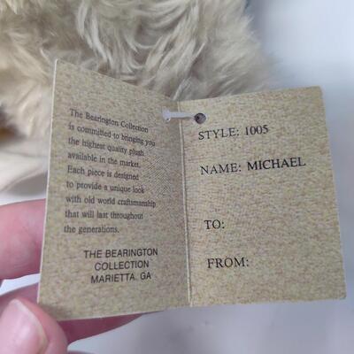 THE BEARINGTON COLLECTION "MICHAEL" ANGEL BUDDY BEAR