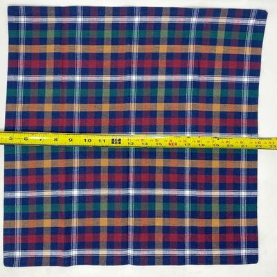 COLORFUL PLAID CLOTH NAPKIN LOT