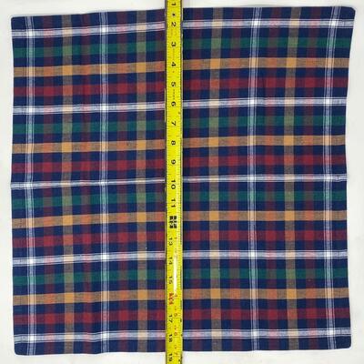 COLORFUL PLAID CLOTH NAPKIN LOT