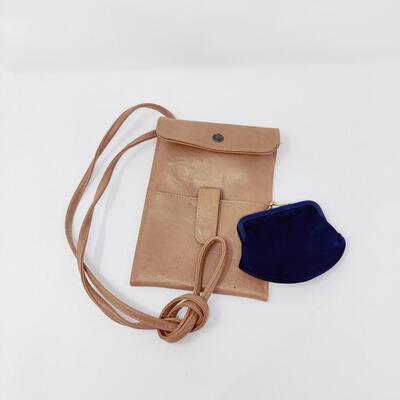 LEATHER SATCHEL AND COIN PURSE BUNDLE