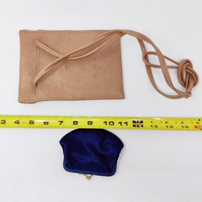 LEATHER SATCHEL AND COIN PURSE BUNDLE