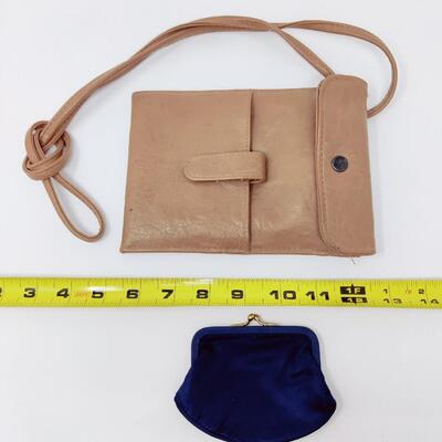 LEATHER SATCHEL AND COIN PURSE BUNDLE