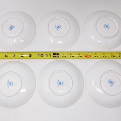 FABULOUS CROWN DORSET FLORAL CUPS AND SAUCERS- 6 SETS