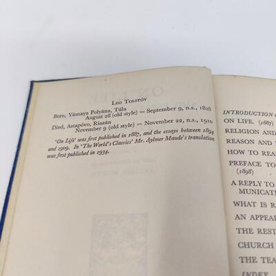 ON LIFE AND ESSAYS ON RELIGION BY LEO TOLSTOY