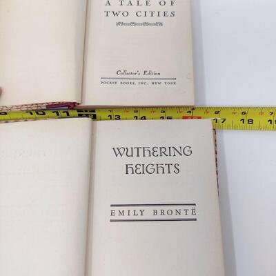 "A TAKE OF TWO CITIES" AND "WUTHERING HEIGHTS" COLLECTORS EDITION POCKETBOOK INC. BOOK BUNDLE