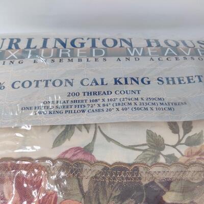 BURLINGTON HOUSE TEXTURED WEAVE CALIFORNIA KING SHEET SET