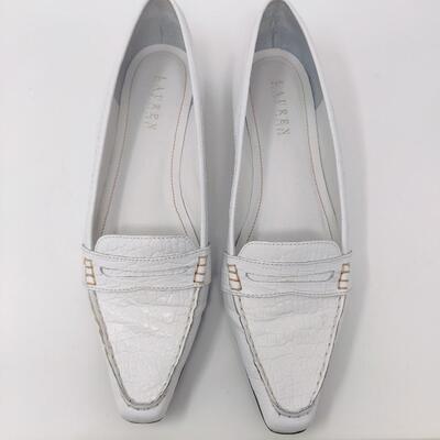 POLO SPORT RALPH LAUREN WHITE LEATHER SIZE 10