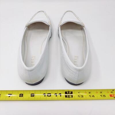 POLO SPORT RALPH LAUREN WHITE LEATHER SIZE 10