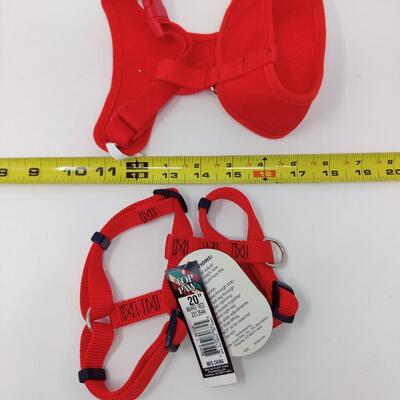 SMALL DOGGY RED HARNESSES BUNDLE