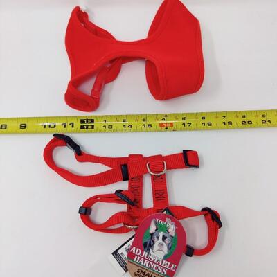 SMALL DOGGY RED HARNESSES BUNDLE