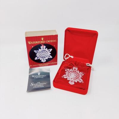 WATERFORD CRYSTAL SNOW CRYSTAL ORNAMENT COLLECTION 1998 4TH EDITION