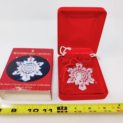 WATERFORD CRYSTAL SNOW CRYSTAL ORNAMENT COLLECTION 1998 4TH EDITION