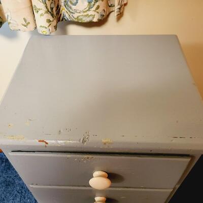 SMALL BLUE PAINTED DRESSER