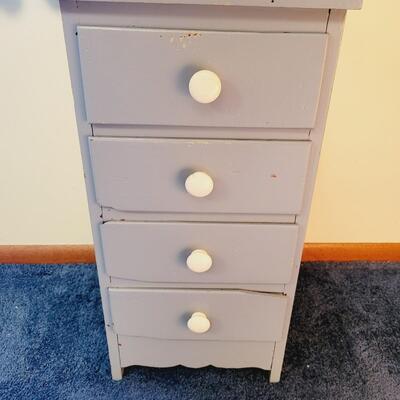 SMALL BLUE PAINTED DRESSER