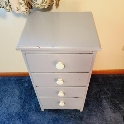 SMALL BLUE PAINTED DRESSER