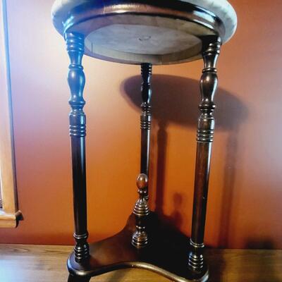 MARBLE TOP WOODEN STAND