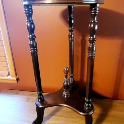 MARBLE TOP WOODEN STAND