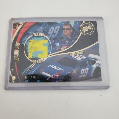 Jeff Burton race used pit sign