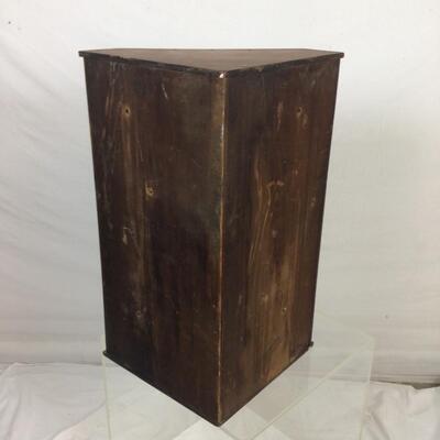 5457 Vintage Oak Corner Wall Cabinet