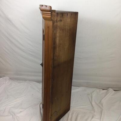 5463 Vintage Pine Wooden Corner Wall Cabinet