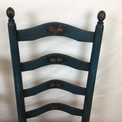 5464 Set of 4 Vintage Rush Seat Chairs