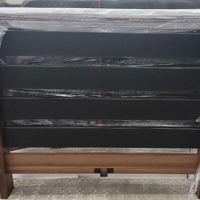 Bed 10 
Queen wood designer 4 HANDS BED  (ORIG $,3400)
H58" W65.5"  NOW $1399