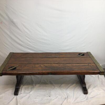 5474 Antique Authentic SS Grenville Ships Hatch Door Coffee Table