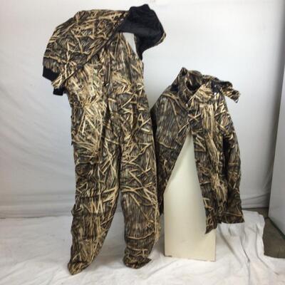 5479 Three Mossy Oak Overalls, Two Jackets
