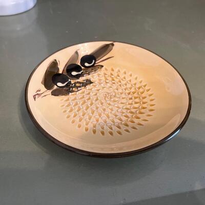 Vintage Spanish olive dish