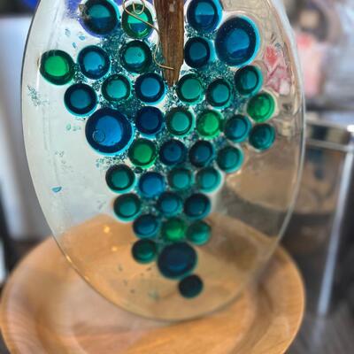 Vintage lucite grape trivet