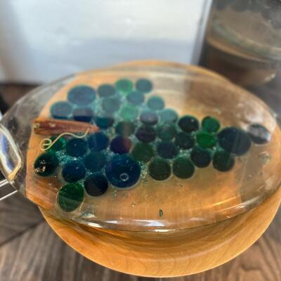 Vintage lucite grape trivet
