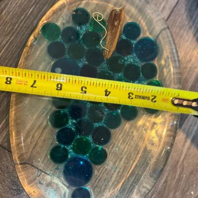 Vintage lucite grape trivet